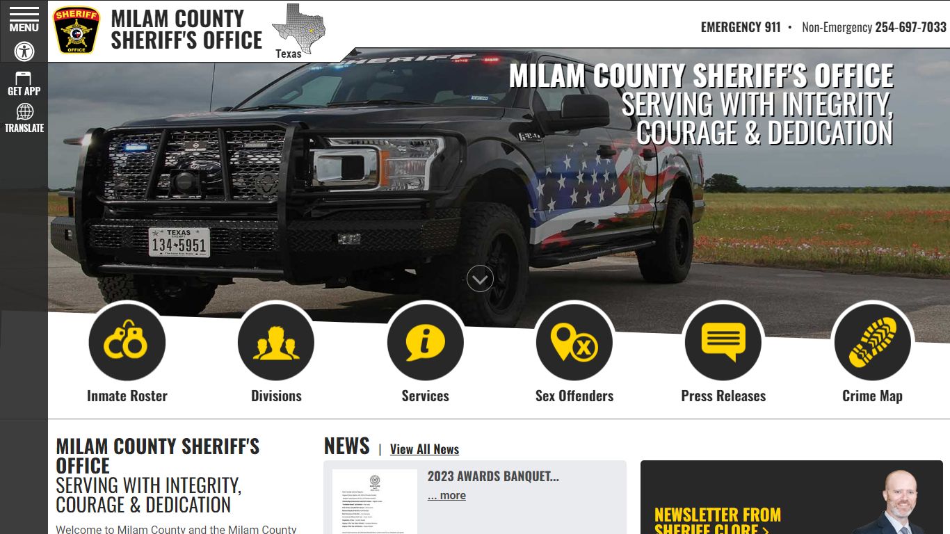 Milam County Sheriff TX